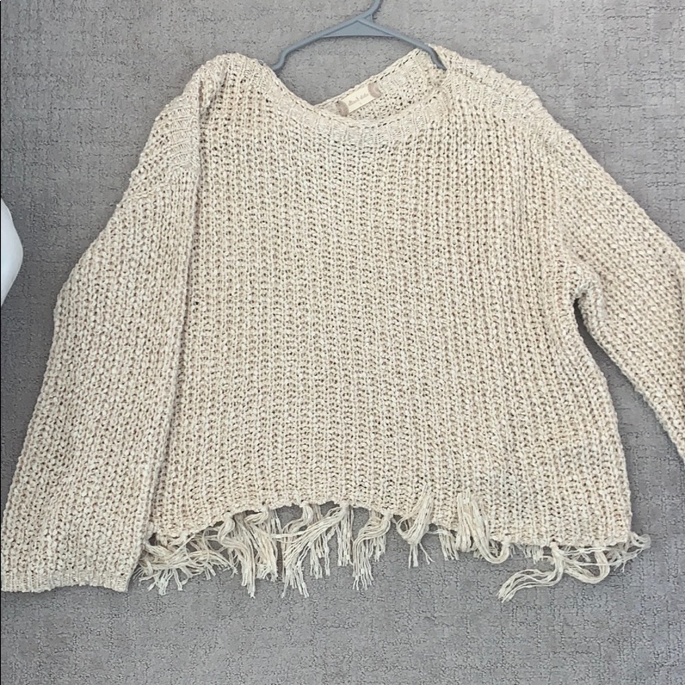 Knit Fringe Sweater
